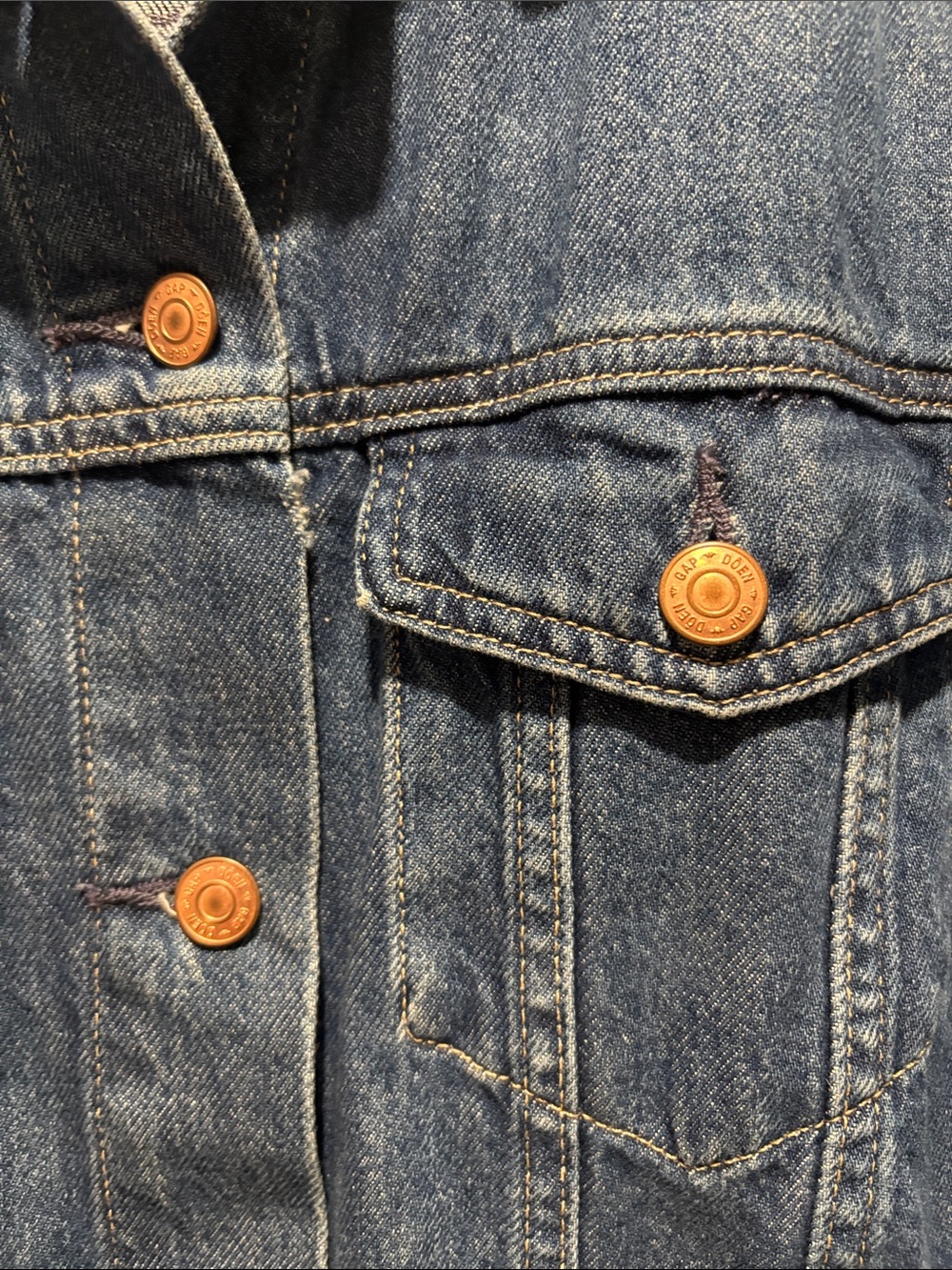 Classic Blue Denim Jacket - Women's Casual Trucker Jacket - Picture 3 of 5